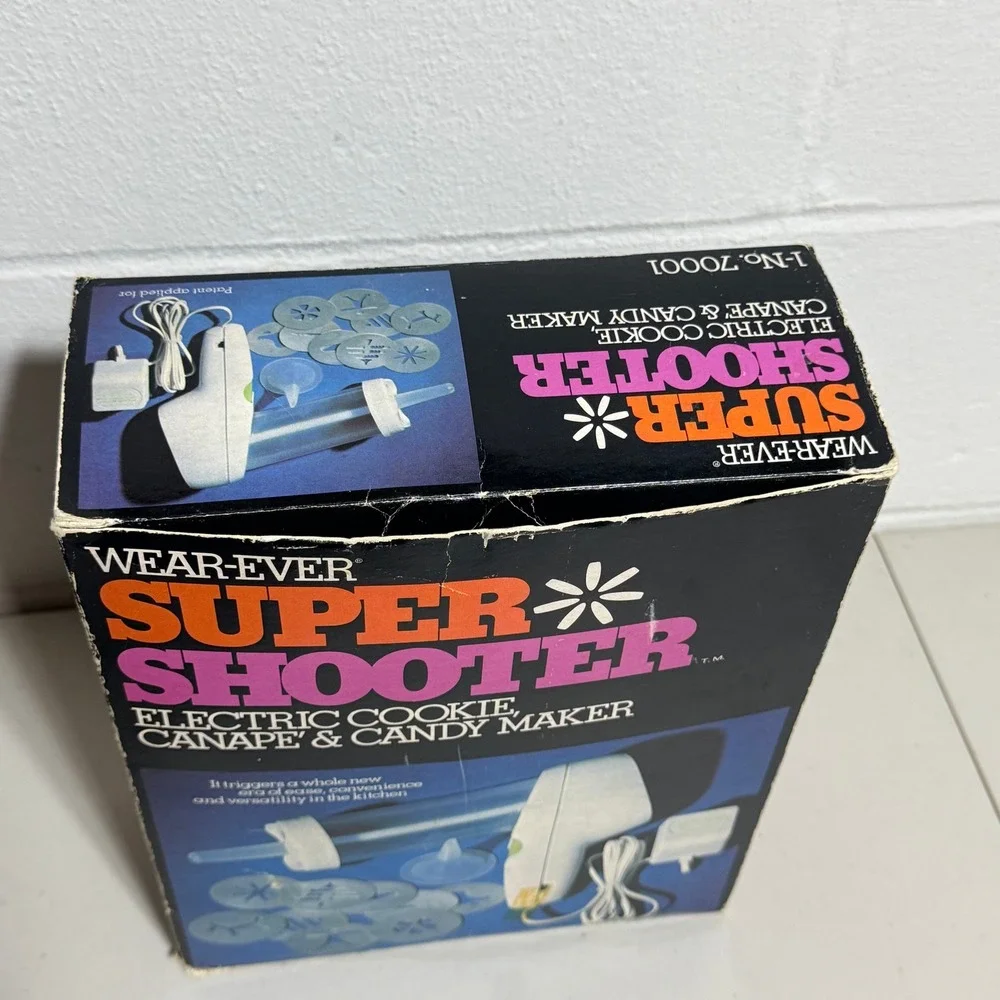 Vintage Wear-Ever Super Shooter‎ Electric Cookie Press Canape Candy Maker 70001